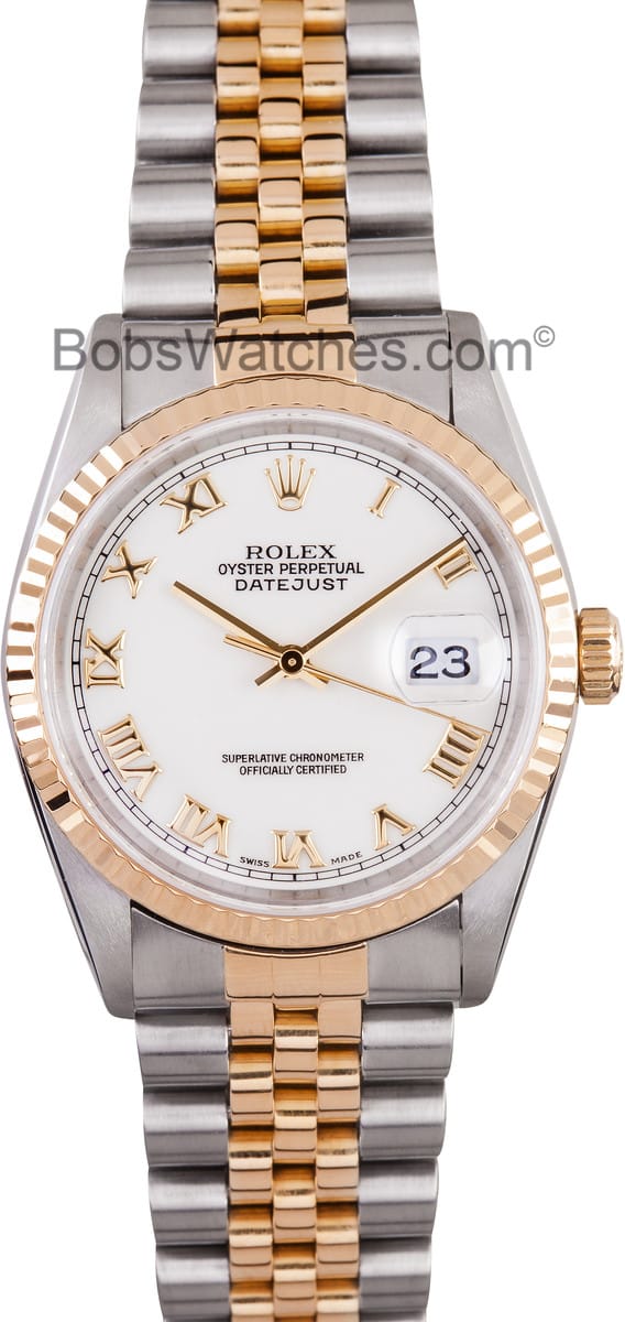 Mens Rolex Datejust Roman Dial 16233 - Find Best Prices