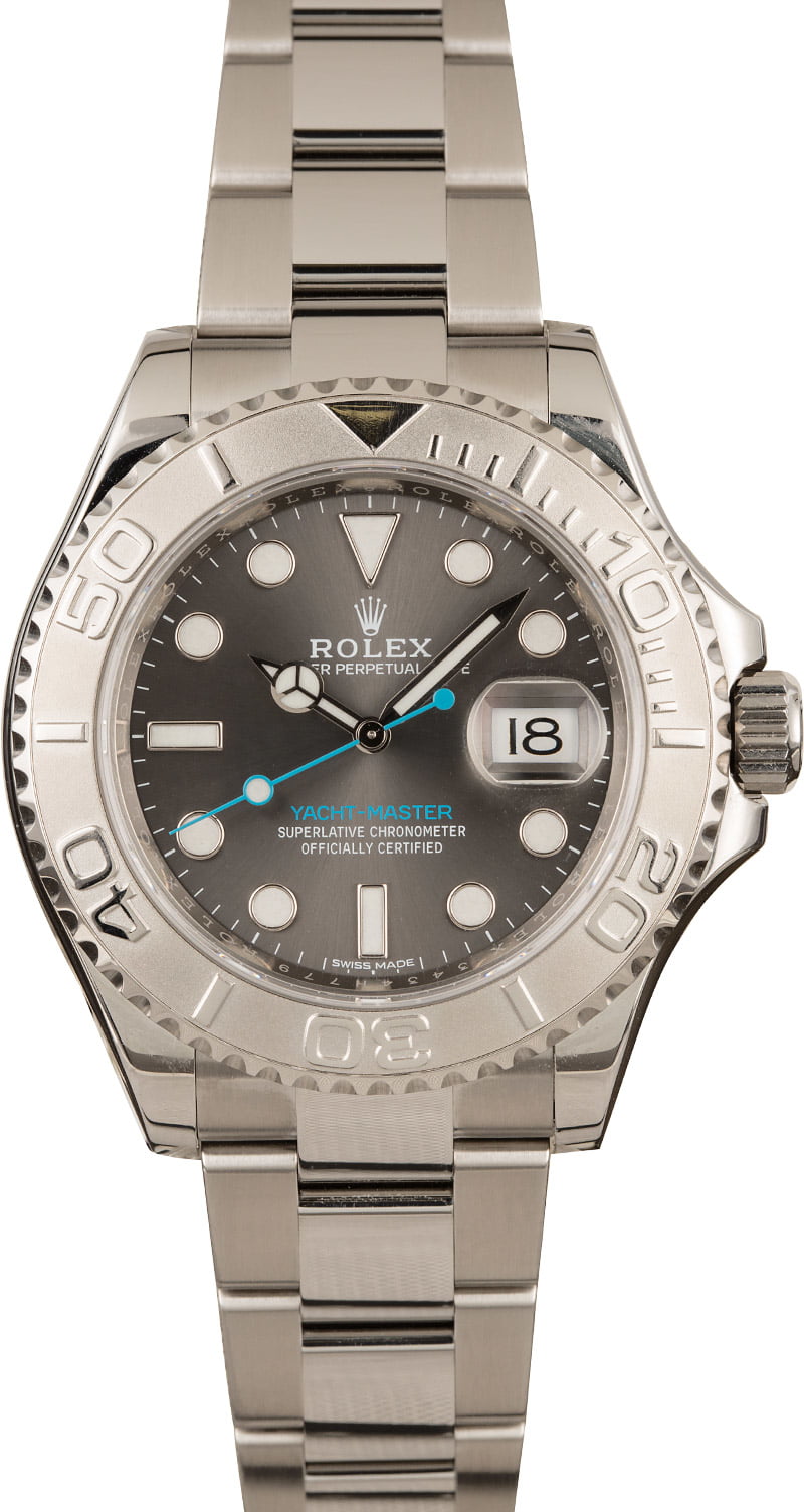Pre-Owned Rolex Yacht-Master 116622 Rhodium Dial