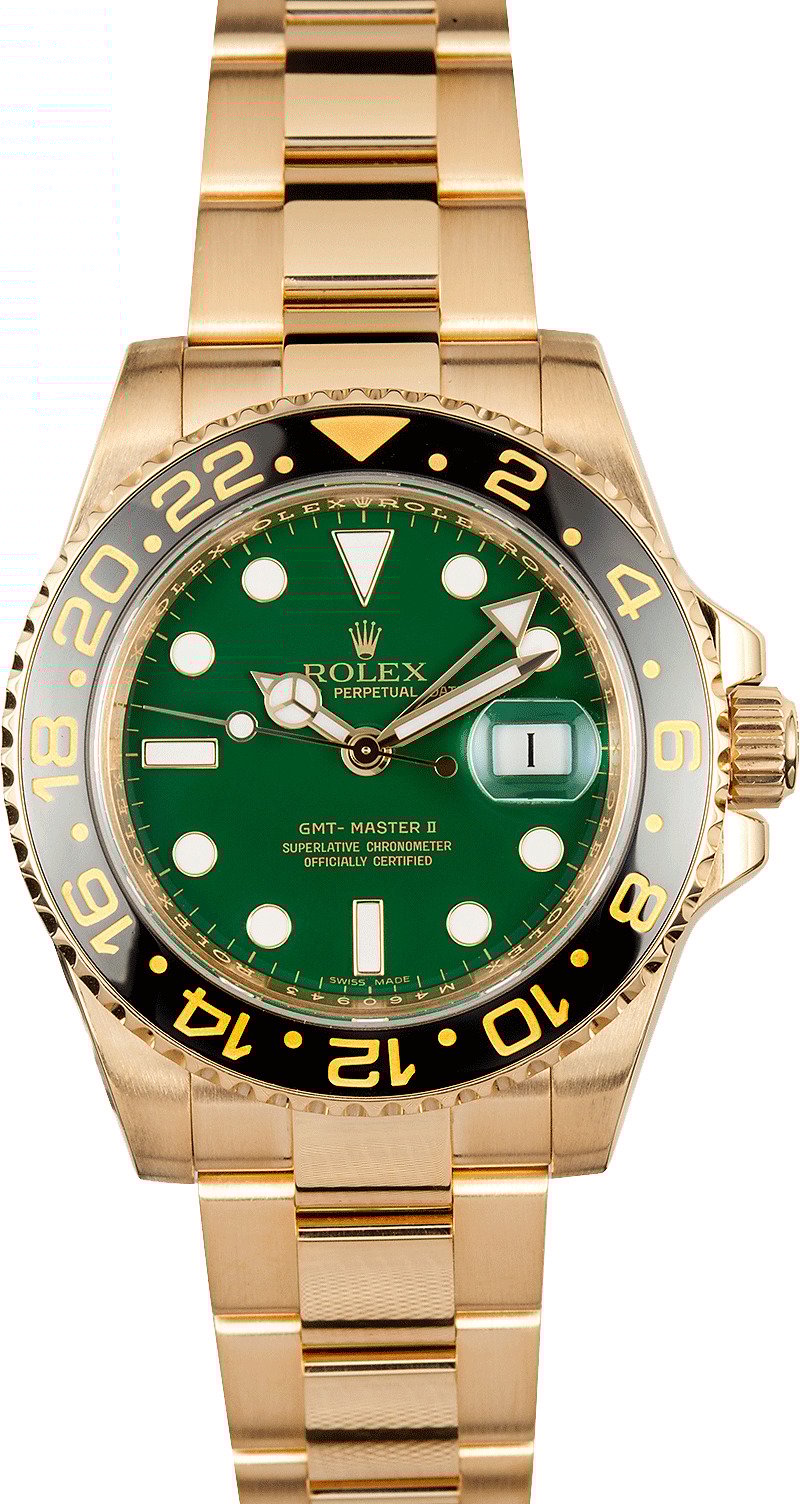 18K Yellow Gold GMT Master II 116718 Bob's Watches