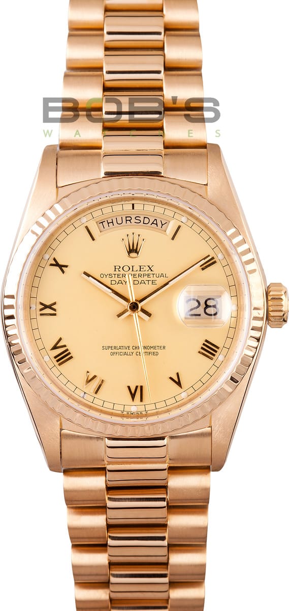 used gold presidential rolex