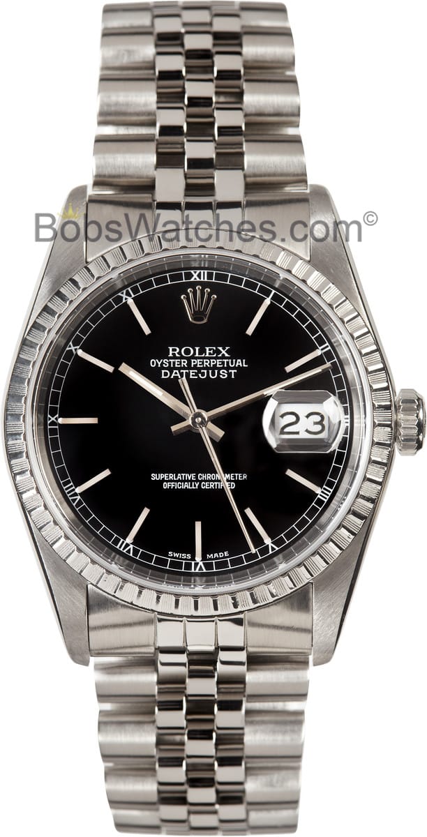 datejust rolex black face