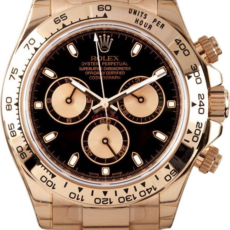 Rolex Daytona Pink Gold Cosmograph 116505 at Bob's Watches