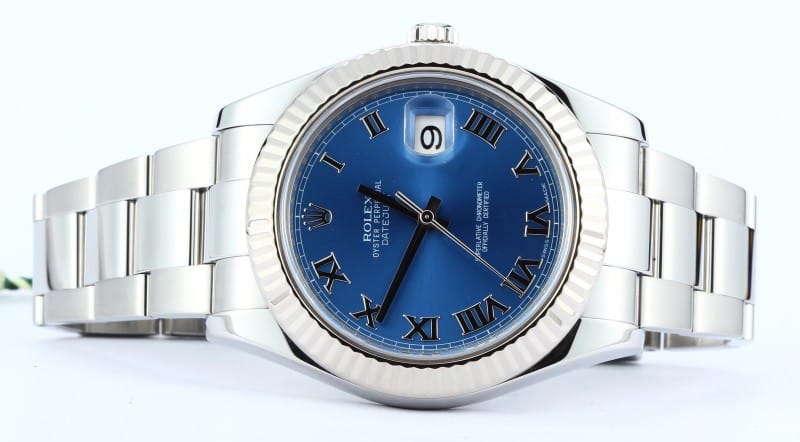 rolex datejust blue dial price