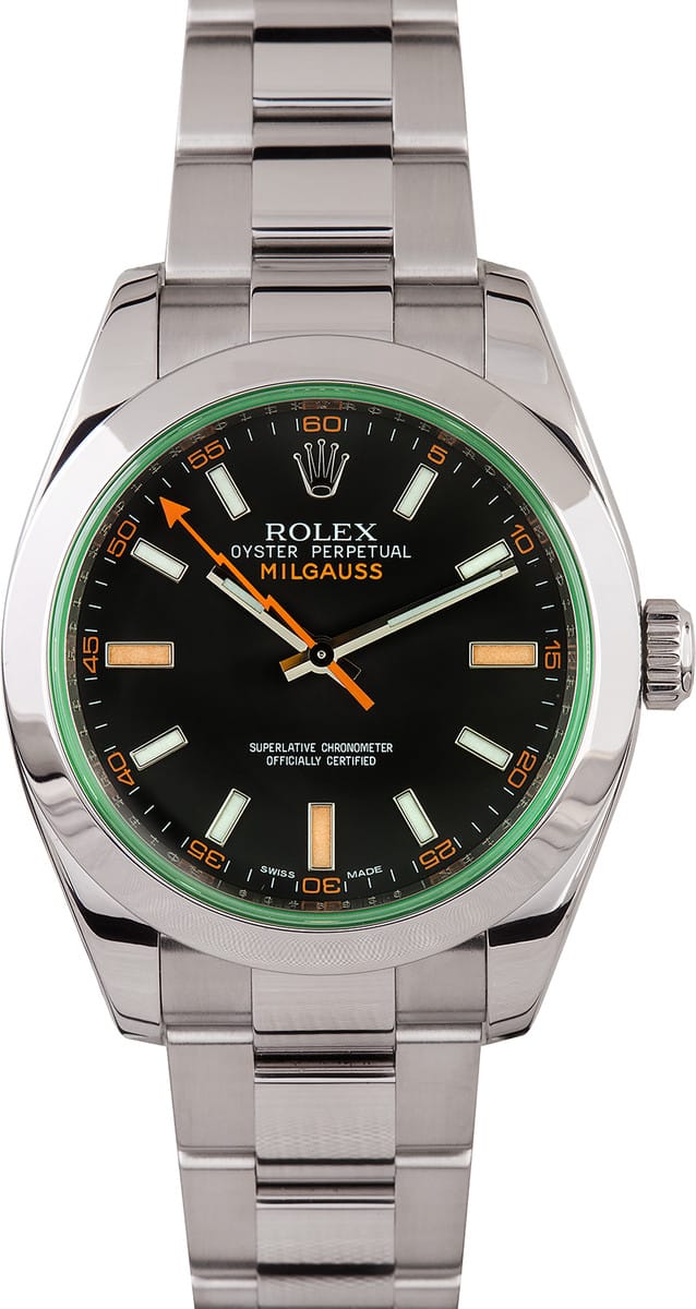 rolex milgauss case back
