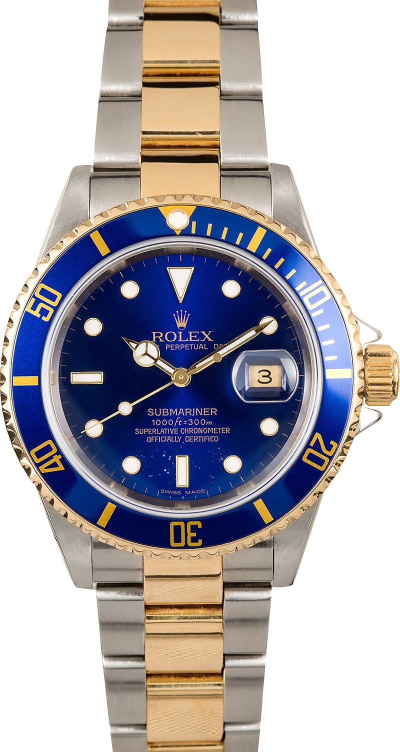 Certified Pre Owned >> Rolex Blue Submariner 16613 Certified Pre-Owned Certified Pre Owned >> Rolex Blue Submariner 16613 Certified Pre-Owned