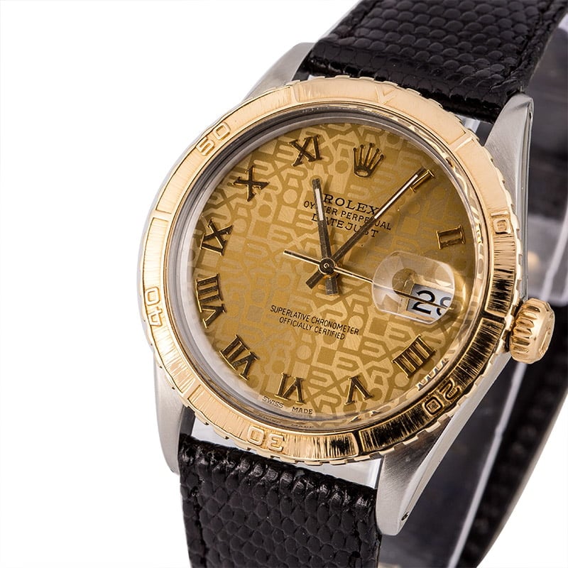 Used Rolex Thunderbird Datejust 16253 Champagne Jubilee Dial