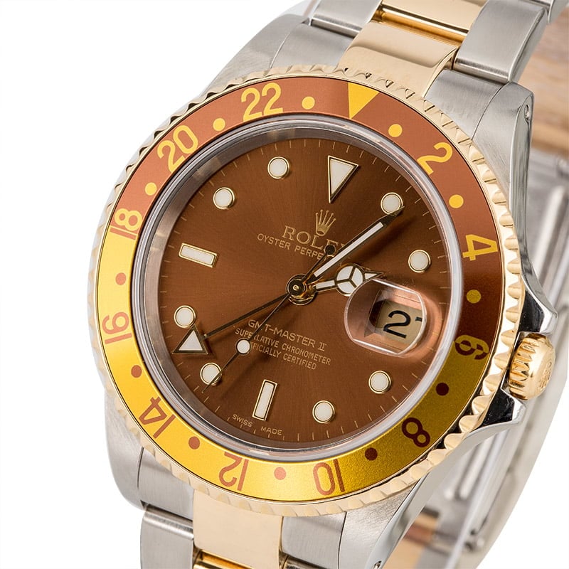 Pre Owned Rolex GMT-Master II Ref 16713 Root Beer