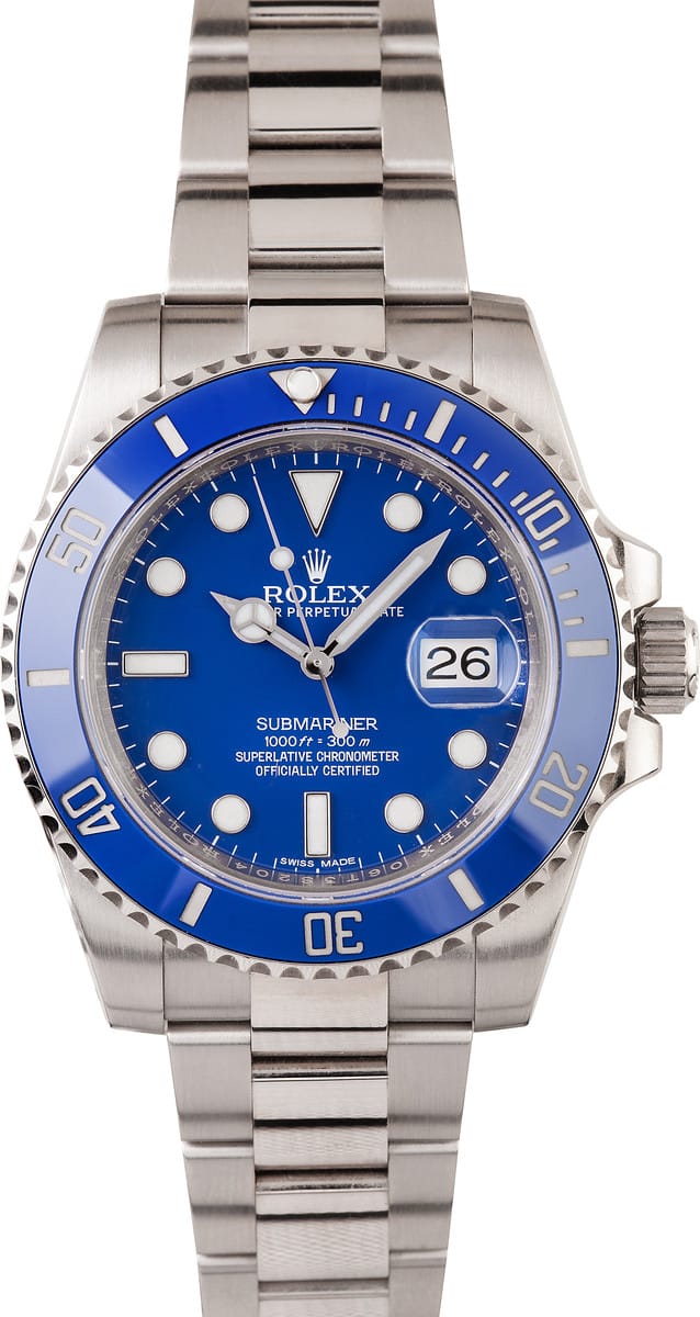 Rolex Submariner Anniversary White Gold 116619