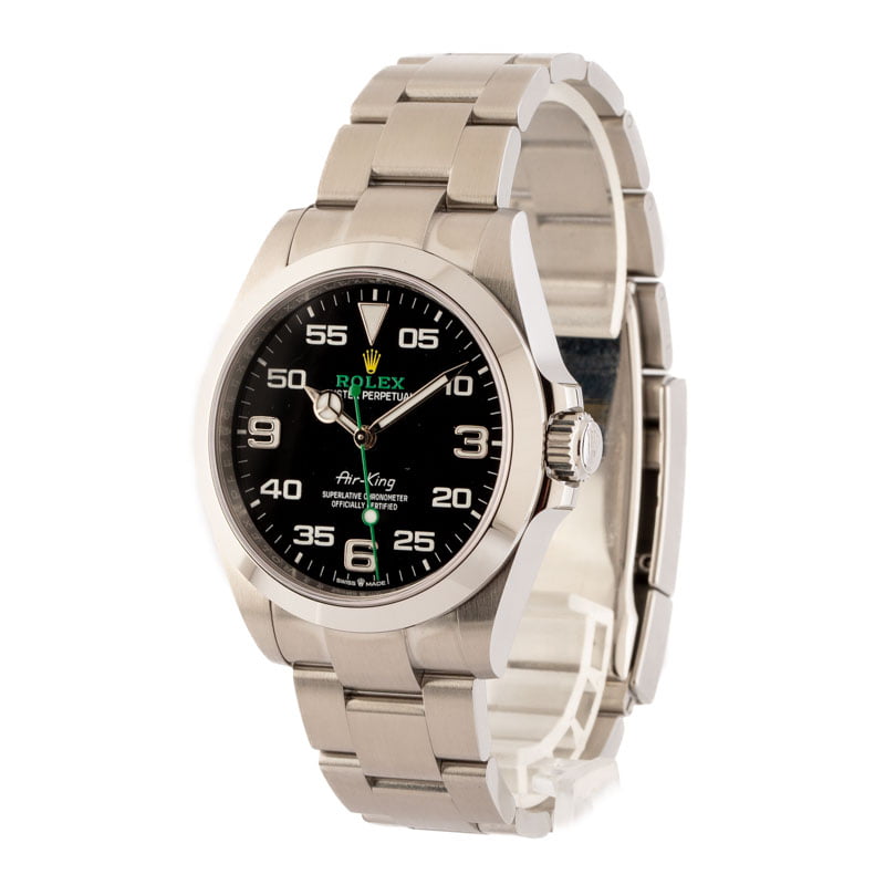 Pre-Owned Rolex Air-King 126900 Stainless Steel