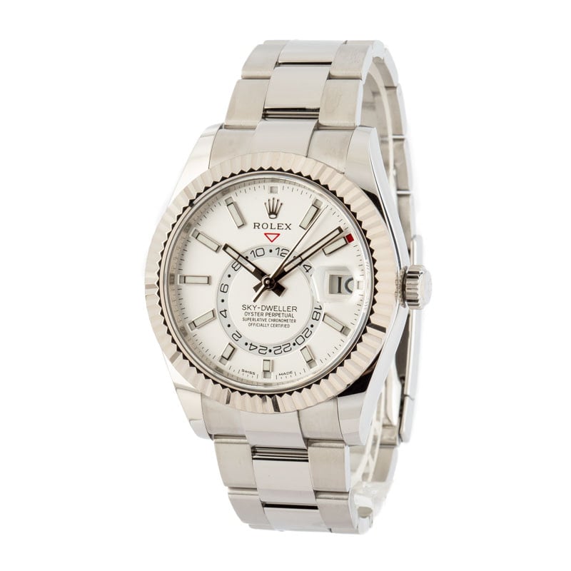 Rolex Sky-Dweller 326934 Stainless Steel and White Gold