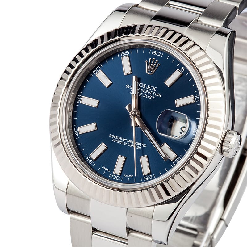 rolex datejust blue dial price