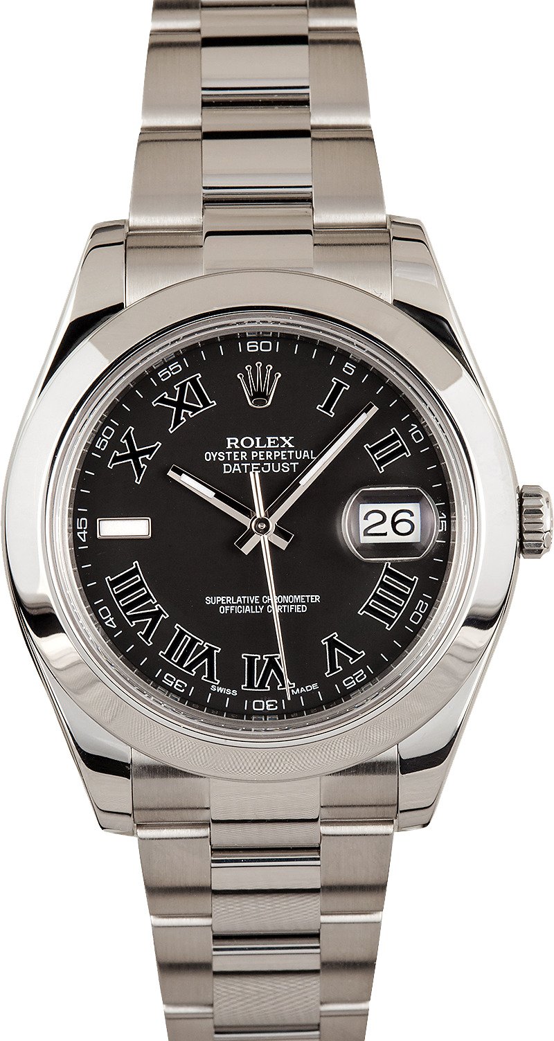 datejust 2 black dial