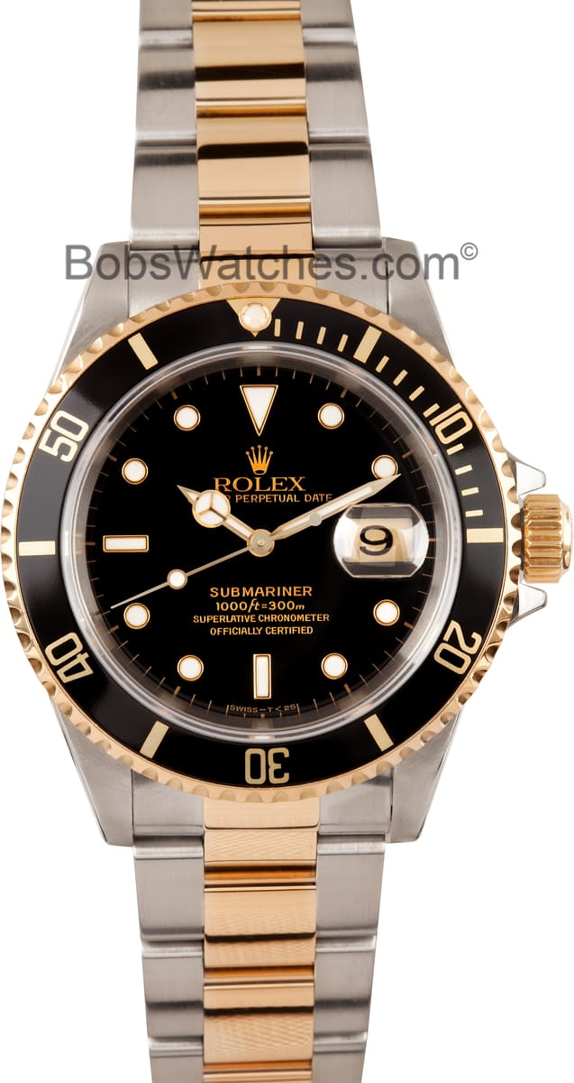 2 tone submariner black face