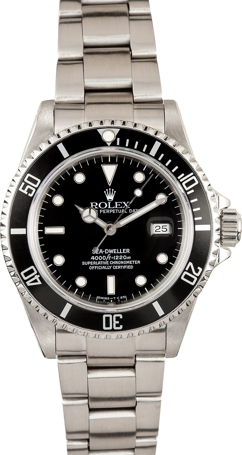 Used Rolex Daytona >> Buy Rolex Sea-Dweller 16600 Steel On Sale - Bob's Watches Used Rolex Daytona >> Buy Rolex Sea-Dweller 16600 Steel On Sale - Bob's Watches