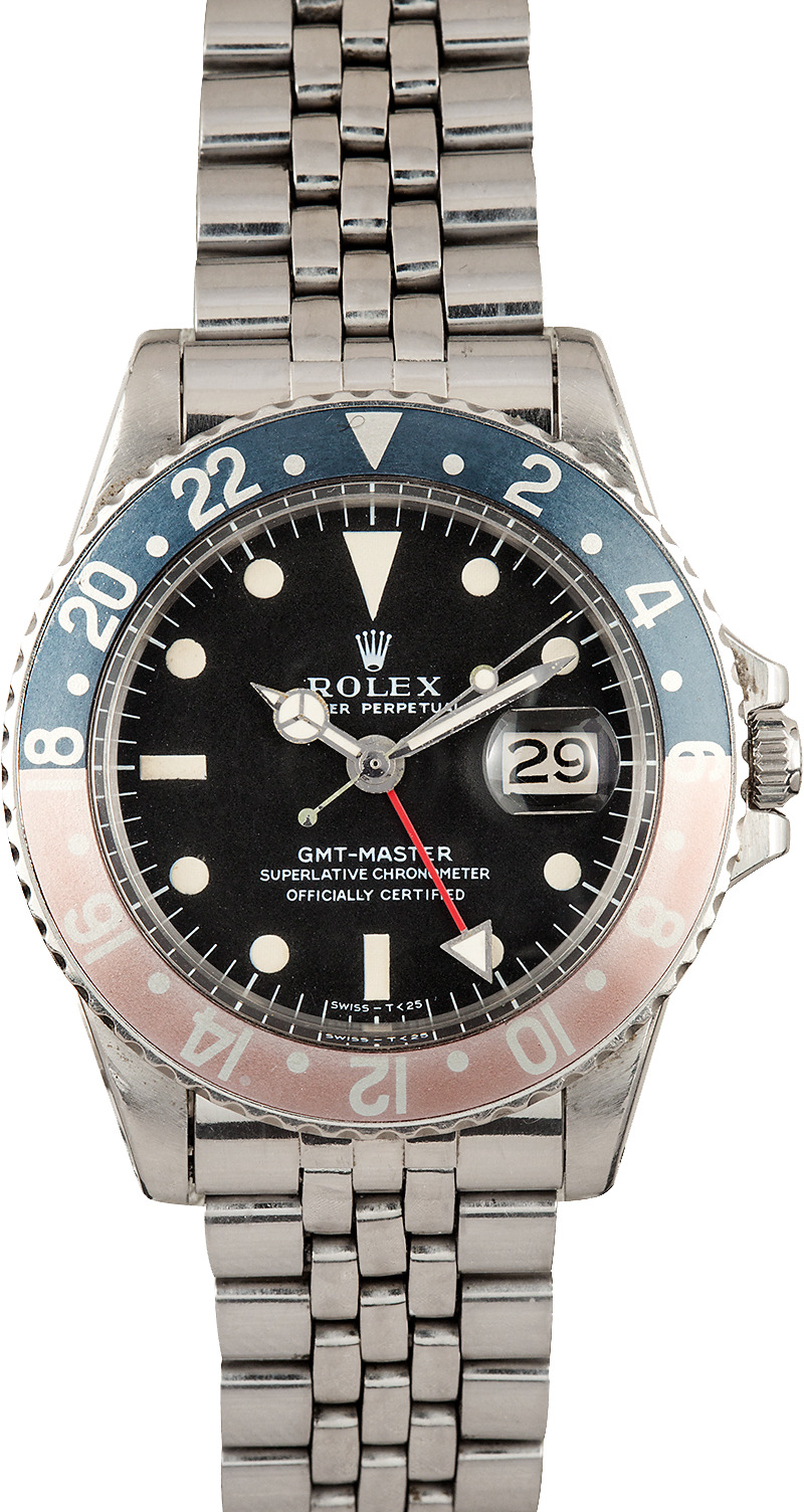 Used Rolex Daytona >> Rolex Vintage GMT 1675 Pepsi Bezel - Master 1675 Original Pepsi Bezel Used Rolex Daytona >> Rolex Vintage GMT 1675 Pepsi Bezel - Master 1675 Original Pepsi Bezel