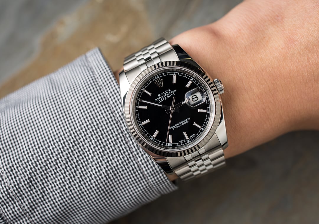 rolex 16234 black dial