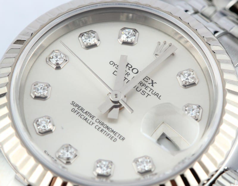 Ladies Rolex DateJust Diamond Dial 179174