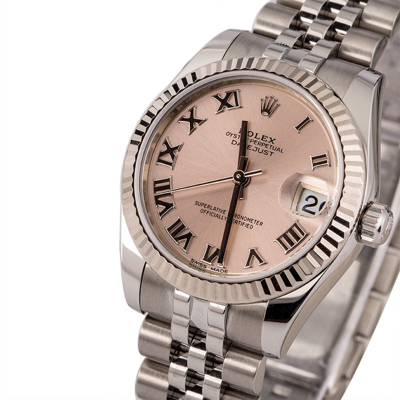 Rolex Mid-Size Datejust 178274 Pink Roman Dial