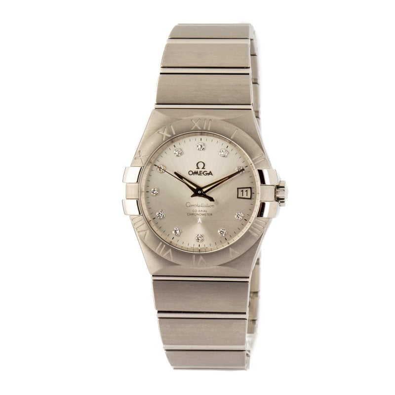 Omega Constellation Stainless Steel Diamond Dial