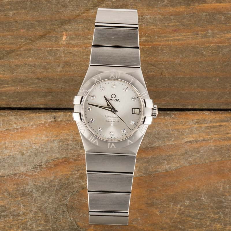 Omega Constellation Stainless Steel Diamond Dial