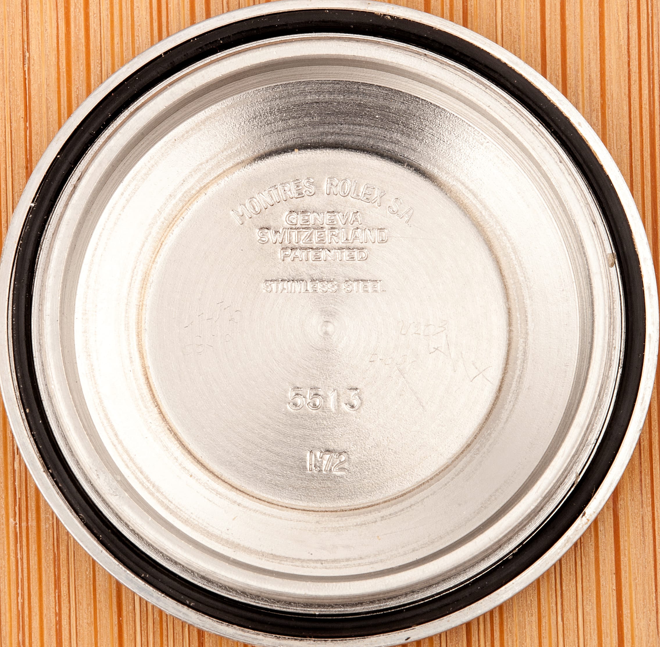 original rolex design case back