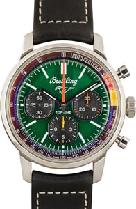 Pre-Owned Breitling Top Time B01 Ford Mustang Green Dial