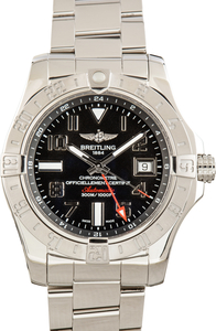 Pre-Owned Breitling Avenger Automatic GMT 43 Black Arabic Dial
