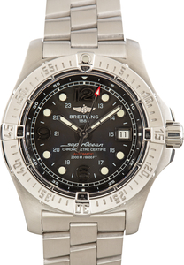 Used Breitling Superocean Steelfish Black Dial