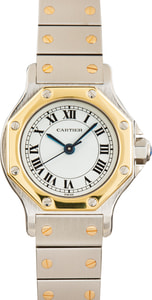Used Ladies Cartier Santos White Roman Dial