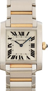 Cartier Tank Francaise Two Tone W2TA0003 Silver Dial