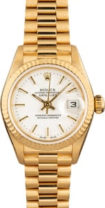 Used Rolex Yellow Gold Datejust 79178 White Dial