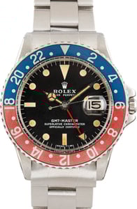 Vintage Rolex GMT-Master Ref 1675 Steel Oyster