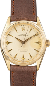 Vintage Rolex Oyster Perpetual 34 Ref 6564 Yellow Gold