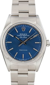 Rolex Air-King Ref 14000 Blue Dial