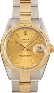 Rolex Date Ref 15223 Champagne Dial