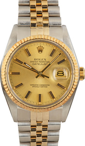 Rolex Datejust 16013 Steel & 18k Yellow Gold