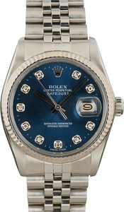 Rolex Datejust 16014 Blue Dial