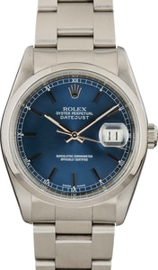 Rolex Datejust 16200 Blue Dial