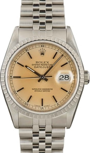 Rolex Datejust 16220 Stainless Steel