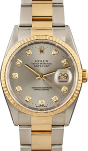 Men's Rolex DateJust 16233 Diamond Dial