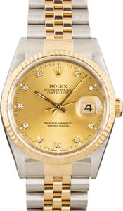 Used Rolex Datejust 16233 Diamond Dial