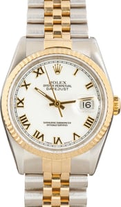 Rolex Datejust 36 16233 White Roman Dial