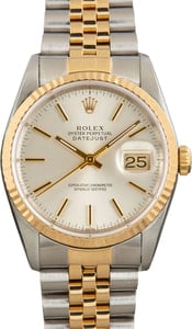 Rolex Datejust 36 Ref 16233 Silver Dial
