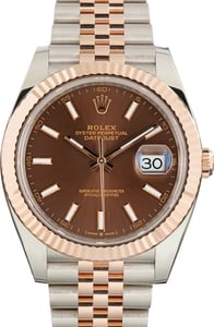 Used Two Tone Rolex Datejust 41 Chocolate Dial Ref 126331