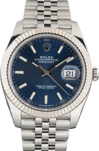 Pre-Owned Rolex Steel Datejust 41 Ref 126334 Blue Dial