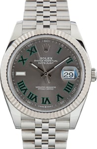 Pre-Owned Wimbledon Dial Rolex Datejust 41 Ref 126334