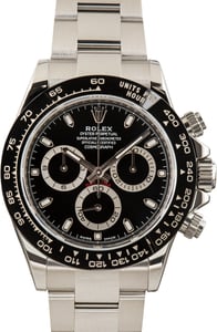 Pre-Owned Ceramic Bezel Rolex Daytona Cosmograph 116500 Black Dial