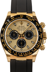 Used Yellow Gold Rolex Daytona ref 116518 Champagne Dial