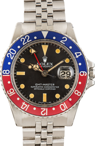 Vintage Rolex GMT-Master Ref 1675 Jubilee Bracelet