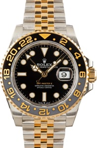 Pre-Owned Two Tone Rolex GMT-Master II Ref 126713GRNR Zombie